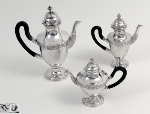 neoclassical silver coffee and tea service, Thurn and Taxis collection