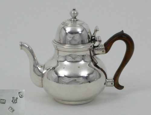George I silver teapot