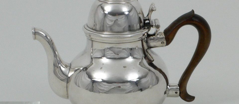 George I silver teapot