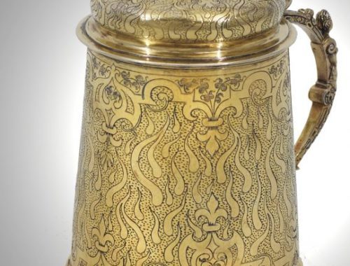 Silver Gilt Tankard German, 16th century