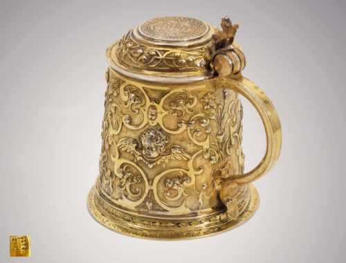 schlesischer Renaissancehumpen Silber vergoldet