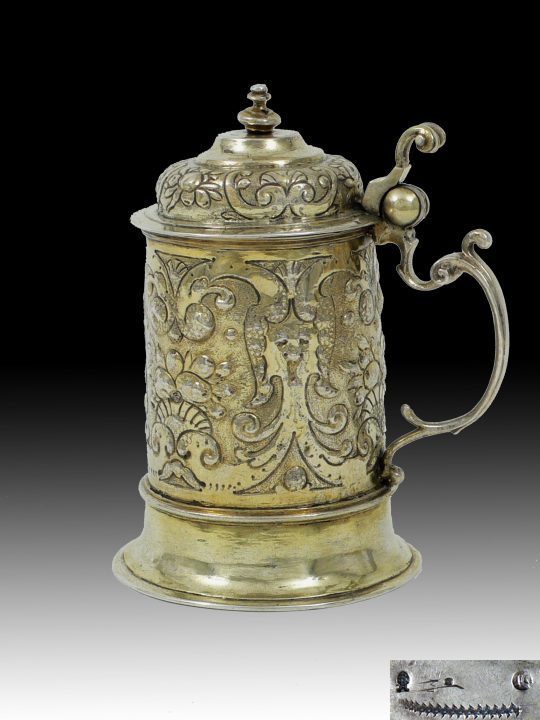 Humpen Silber vergoldet, Augsburg 17. Jahrhundert