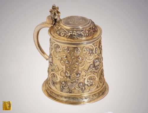 schlesischer Renaissancehumpen Silber vergoldet