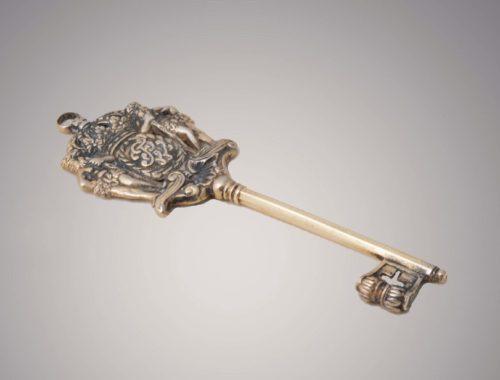Preußischer Kammerherrenschlüssel Silber vergoldet