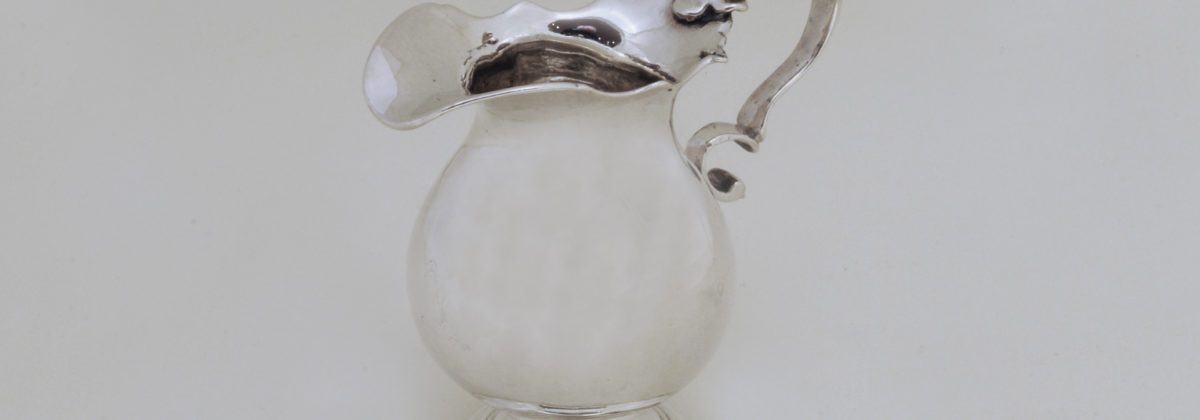 antique silver milk jug, London