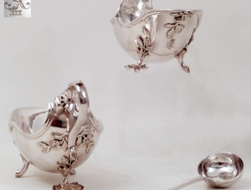 royal silver sauceboats, 18th century