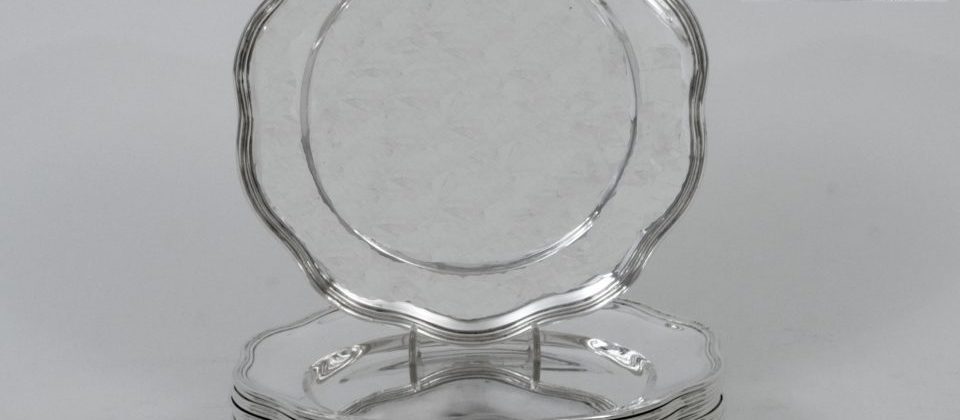 silver dinner-plates, German 18th c.